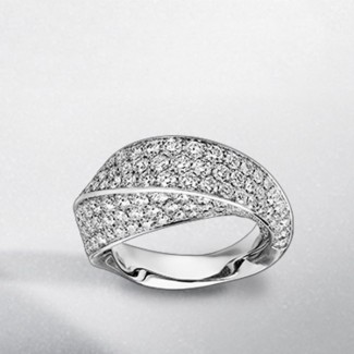 卡地亚Cartier，Reflection de Cartier系列钻石戒指